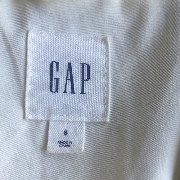 Gap Faux Sherpa Long White Jacket Small - Picture 4 of 7